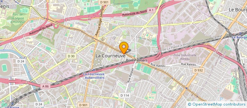 localisation de l'entreprise NEOFELIS à LA COURNEUVE