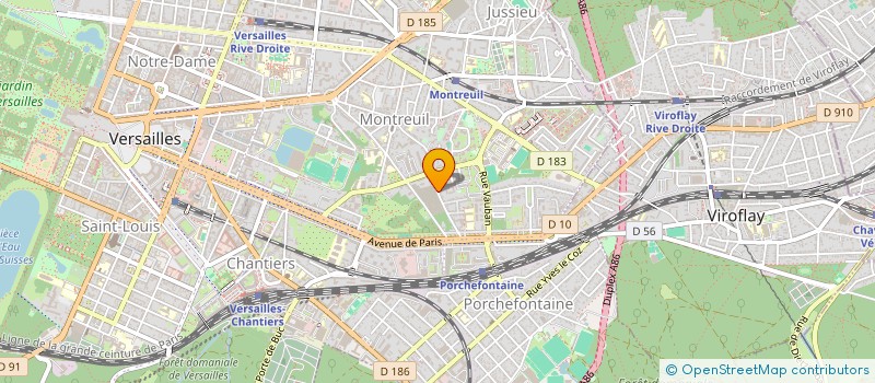 localisation de l'entreprise NEOFIELD à VERSAILLES