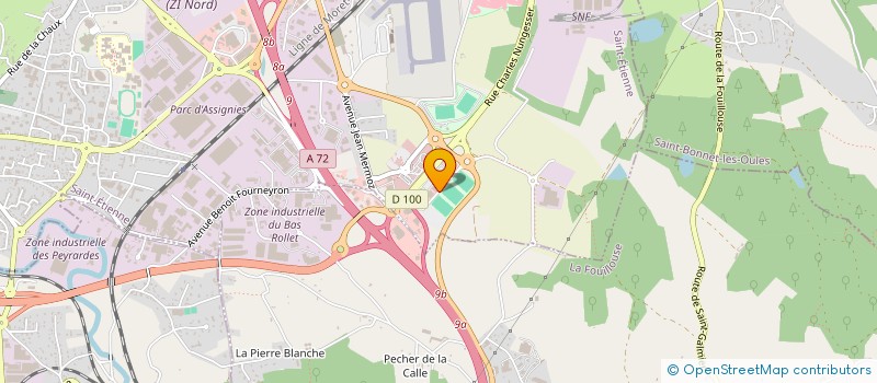 localisation de l'entreprise NEOFIM à ANDREZIEUX-BOUTHEON