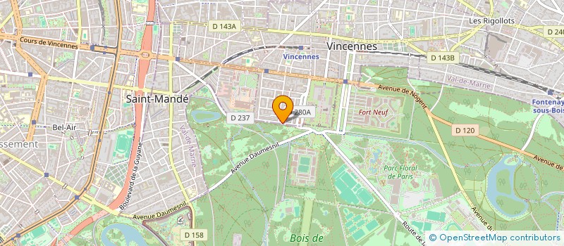 localisation de l'entreprise NEOFIRA  VINCENNES