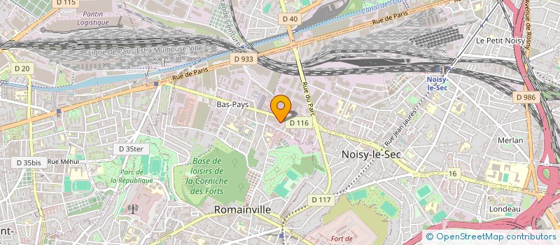 localisation de l'entreprise NEOKIDS 93 à ROMAINVILLE