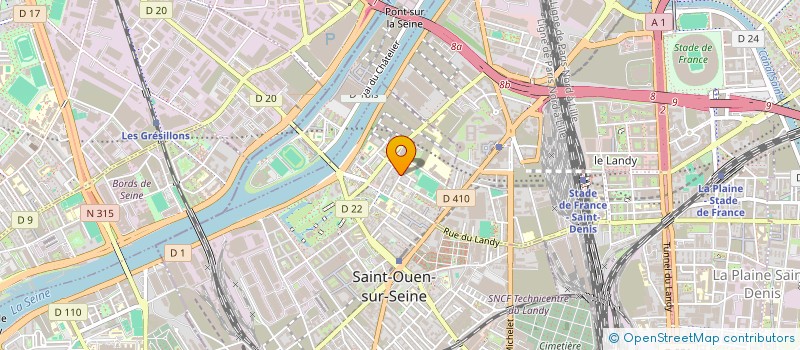 localisation de l'entreprise NEOLOGOS à SAINT-OUEN-SUR-SEINE