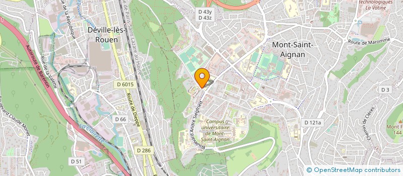 localisation de l'entreprise NEOMA PROJET ET EXPLOITATION CAMPUS  MONT-SAINT-AIGNAN