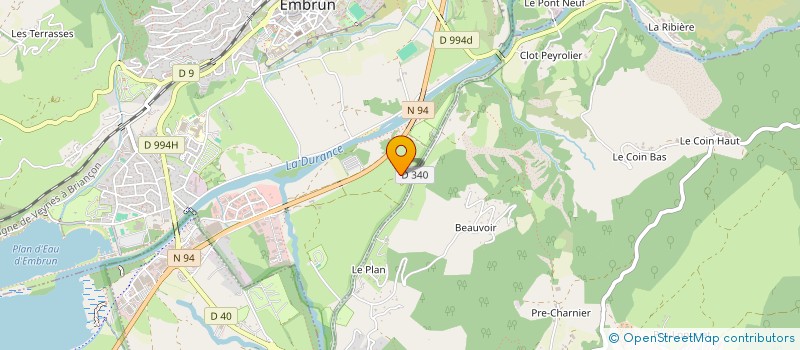 localisation de l'entreprise NEOMETAL à EMBRUN