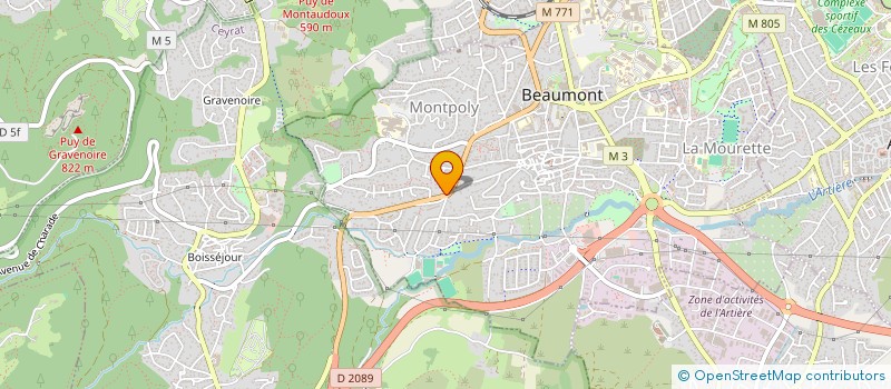 localisation de l'entreprise NEOMOOV  BEAUMONT