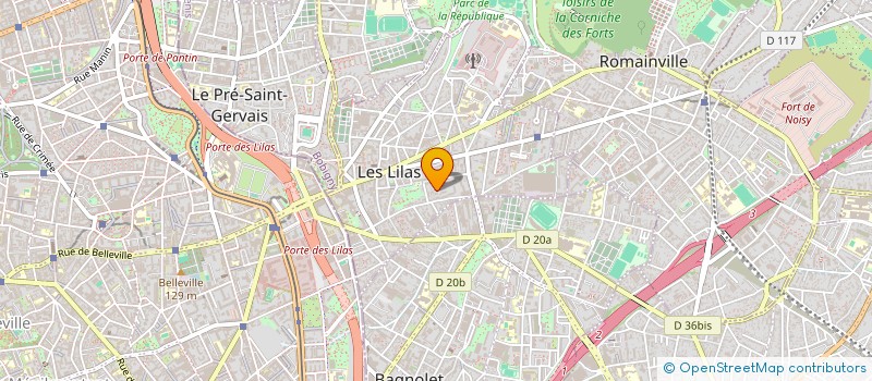 localisation de l'entreprise NEON RAMI à LES LILAS