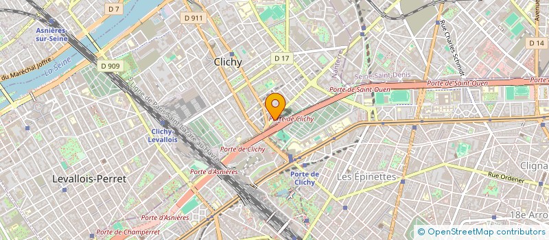 localisation de l'entreprise NEON ROBY à CLICHY