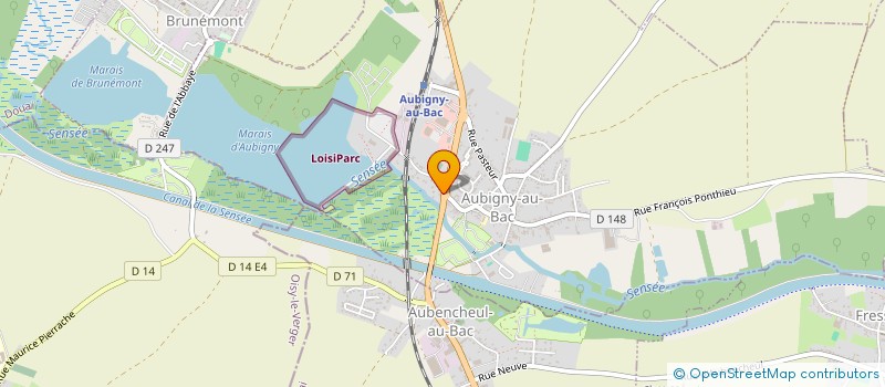localisation de l'entreprise NEON RV DEVELOPPEMENT à AUBIGNY-AU-BAC