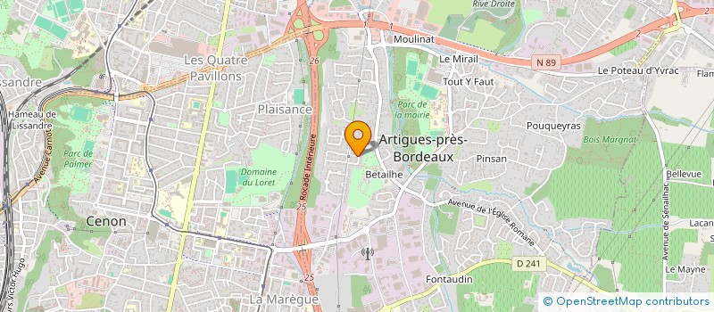 localisation de l'entreprise NEONOVA  ARTIGUES-PRES-BORDEAUX