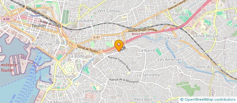 localisation de l'entreprise NEONPACA à TOULON