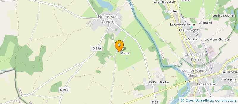 localisation de l'entreprise NEONS FERMETURES à NEONS-SUR-CREUSE