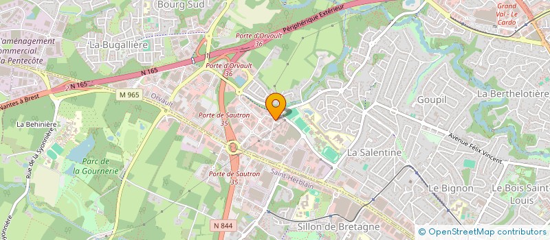 localisation de l'entreprise NEOPHTA à ORVAULT