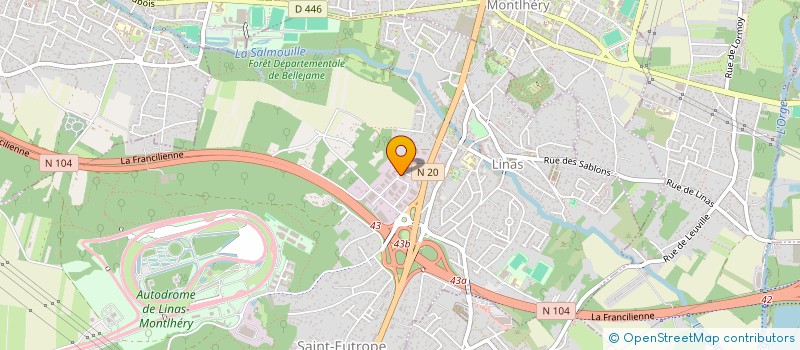 localisation de l'entreprise NEOPISCINE à LINAS