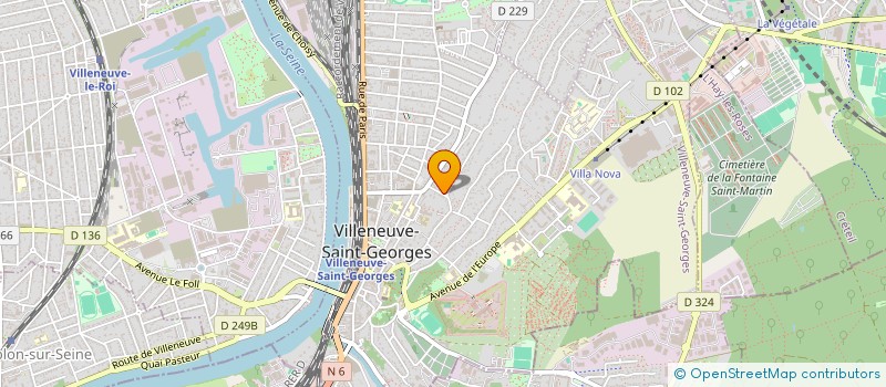 localisation de l'entreprise NEOPROCLEAN à VILLENEUVE ST GEORGES