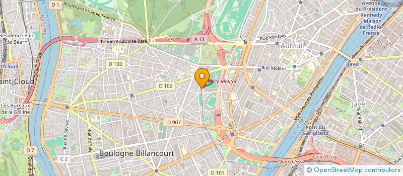 localisation de l'entreprise NEOPSY à BOULOGNE-BILLANCOURT