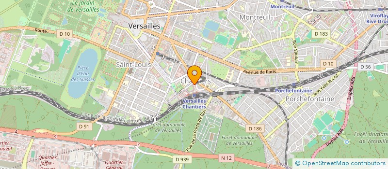 localisation de l'entreprise NEORISE à VERSAILLES
