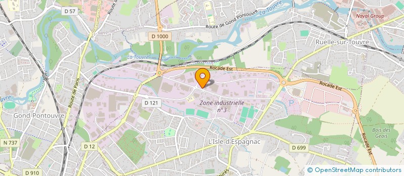 localisation de l'entreprise NEOS à L'ISLE-D'ESPAGNAC
