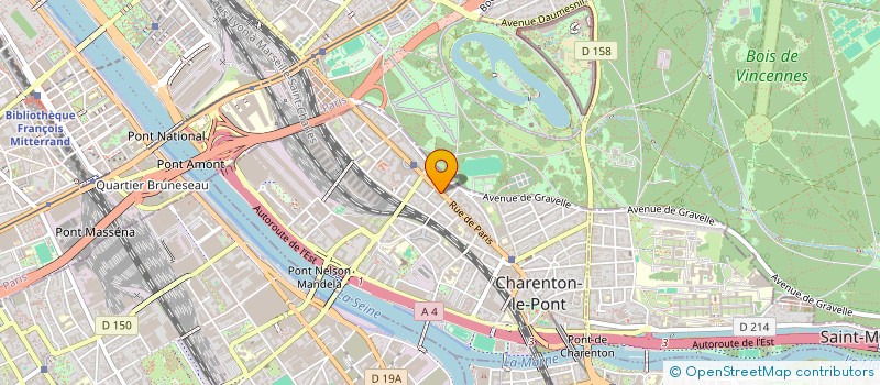 localisation de l'entreprise NEOS à CHARENTON-LE-PONT