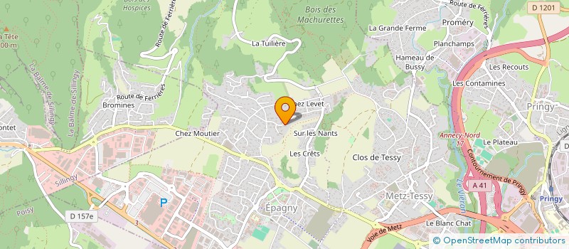 localisation de l'entreprise NEOS à EPAGNY METZ-TESSY