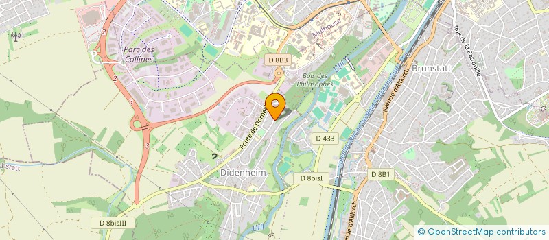 localisation de l'entreprise NEOS HELIOS  BRUNSTATT-DIDENHEIM