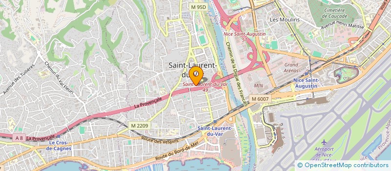 localisation de l'entreprise NEOSUD à SAINT-LAURENT-DU-VAR