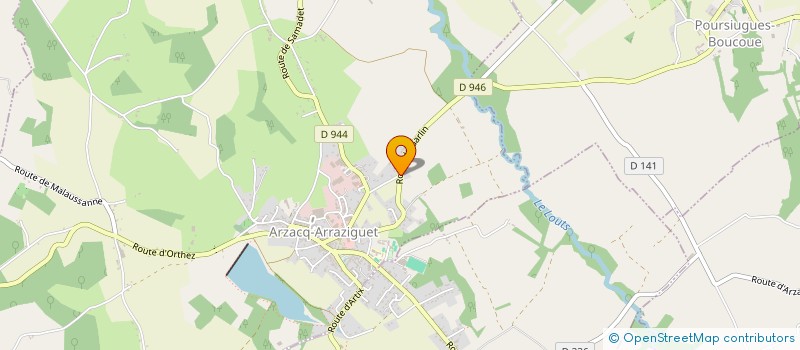 localisation de l'entreprise NEOSYS INFORMATIQUE  ARZACQ-ARRAZIGUET