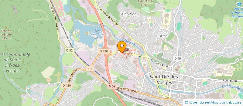 localisation de l'entreprise NEOTECH  SAINT-DIE-DES-VOSGES