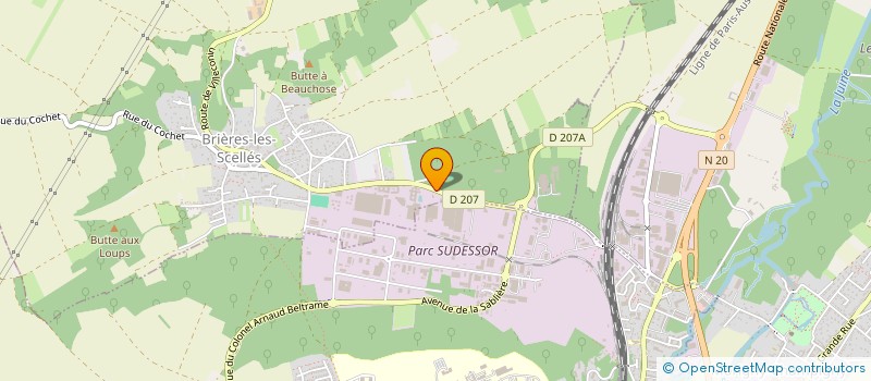 localisation de l'entreprise NEOTECKNO  BRIERES-LES-SCELLES