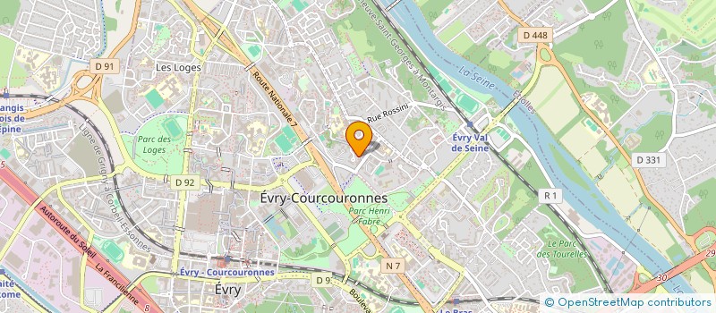 localisation de l'entreprise NEOTICS à EVRY-COURCOURONNES
