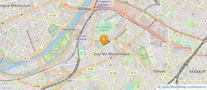 localisation de l'entreprise NEOTISS SAS à ISSY-LES-MOULINEAUX