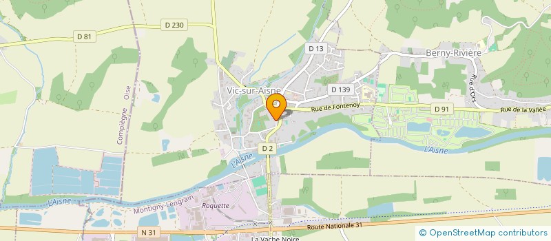 localisation de l'entreprise NEOTRACE  VIC-SUR-AISNE