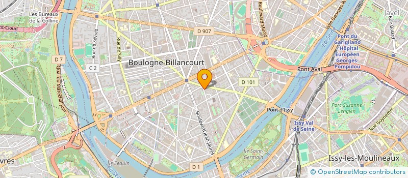 localisation de l'entreprise NEOVIA ENVIRONNEMENT à BOULOGNE-BILLANCOURT