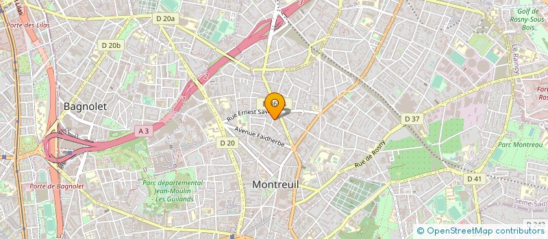 localisation de l'entreprise NEOWATT à MONTREUIL