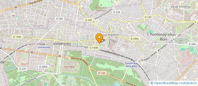 localisation de l'entreprise NEOWORLD à VINCENNES