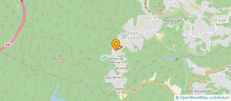 localisation de l'entreprise NEOZERO  LES ADRETS-DE-L'ESTEREL