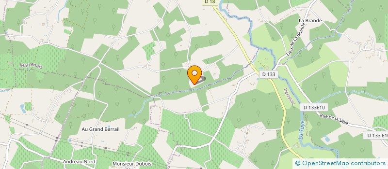 localisation de l'entreprise NEP  MARCENAIS