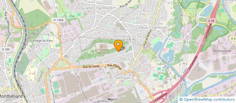 localisation de l'entreprise NEPHEA  SOCHAUX