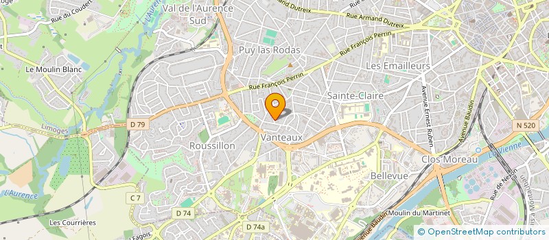 localisation de l'entreprise NEPHIL INVESTISSEMENT à LIMOGES
