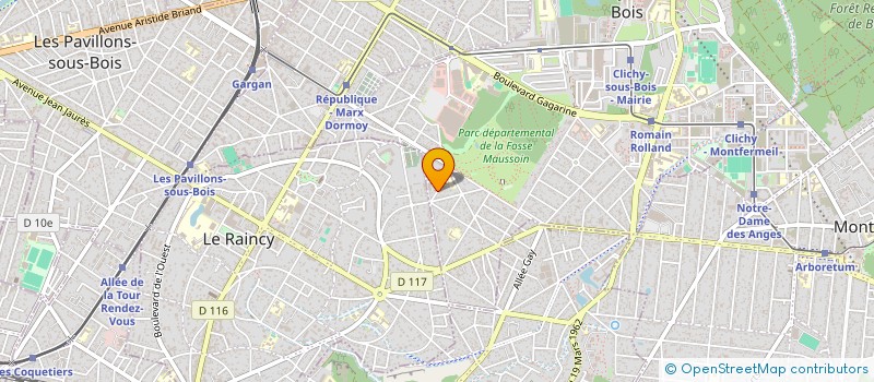 localisation de l'entreprise NEPSIS à CLICHY-SOUS-BOIS