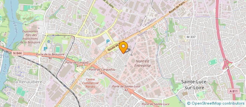 localisation de l'entreprise NEPTOS à NANTES