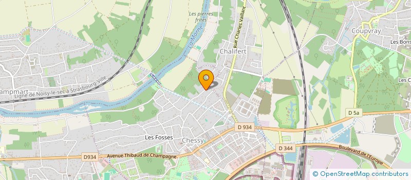 localisation de l'entreprise NEPTUNE  CHESSY