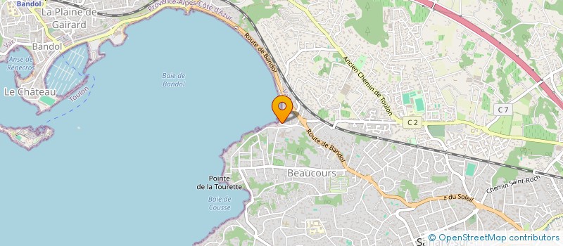 localisation de l'entreprise NEPTUNE à SANARY-SUR-MER