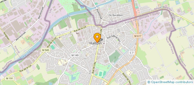localisation de l'entreprise NEPTUNE à HALLUIN