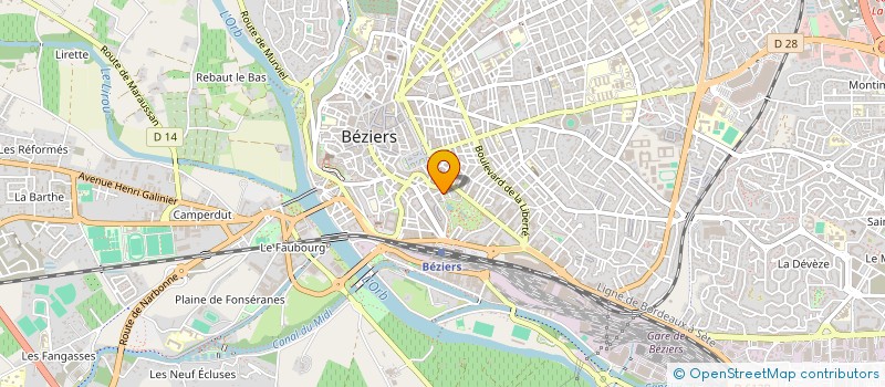 localisation de l'entreprise NEPTUNE à BEZIERS