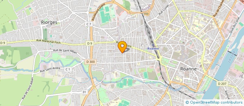 localisation de l'entreprise NEPTUNE  ROANNE