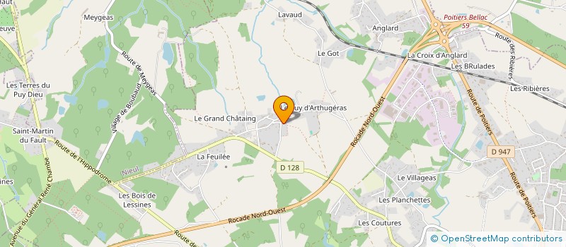 localisation de l'entreprise NEPTUNE à COUZEIX