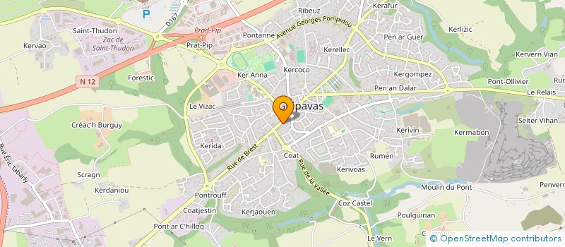 localisation de l'entreprise NEPTUNE ET ASSOCIES  GUIPAVAS