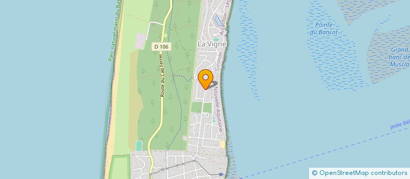 localisation de l'entreprise NEPTUNE EXPERTISES  LEGE-CAP-FERRET