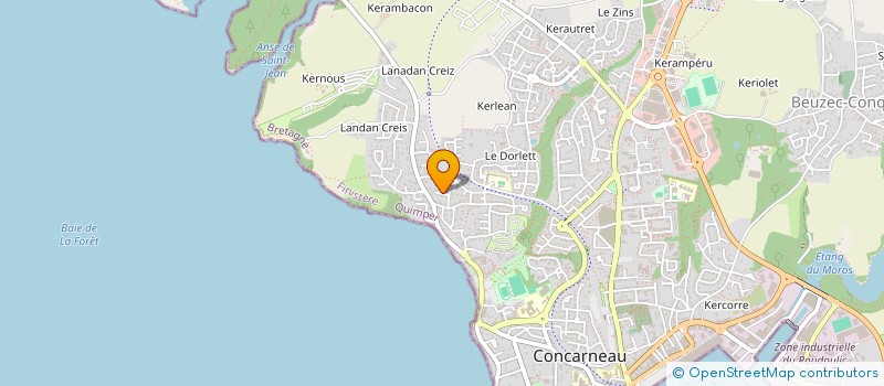 localisation de l'entreprise NEPTUNE IMMO  CONCARNEAU