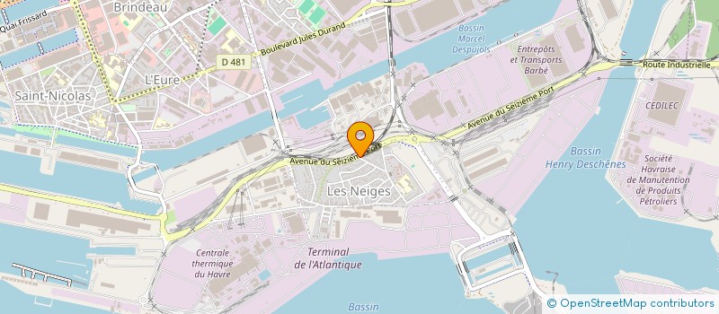 localisation de l'entreprise NEQUANONE à LE HAVRE